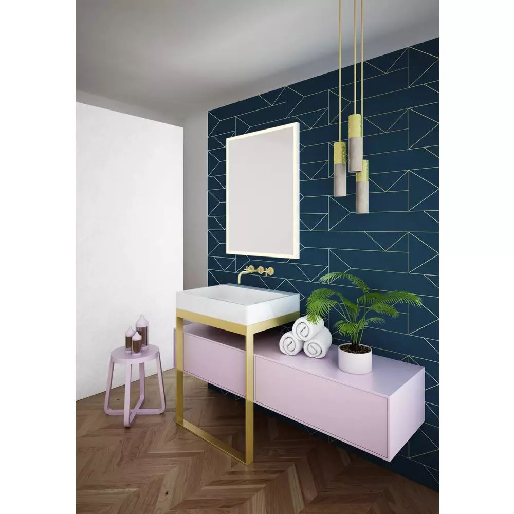 Oglinda reversibila dreptunghiulara LED Dubiel Vitrum Solid White 60x80 cm
