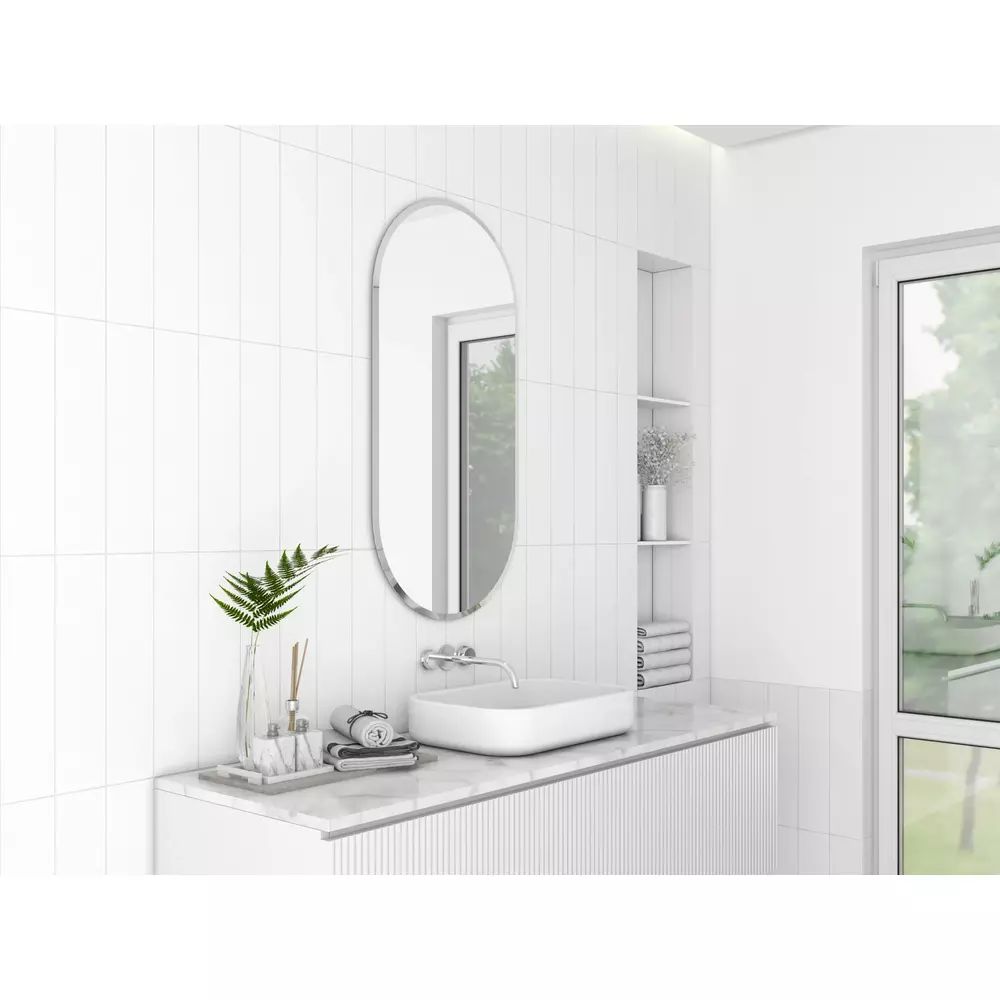 Oglinda reversibila ovala Dubiel Vitrum Anna 50x100 cm