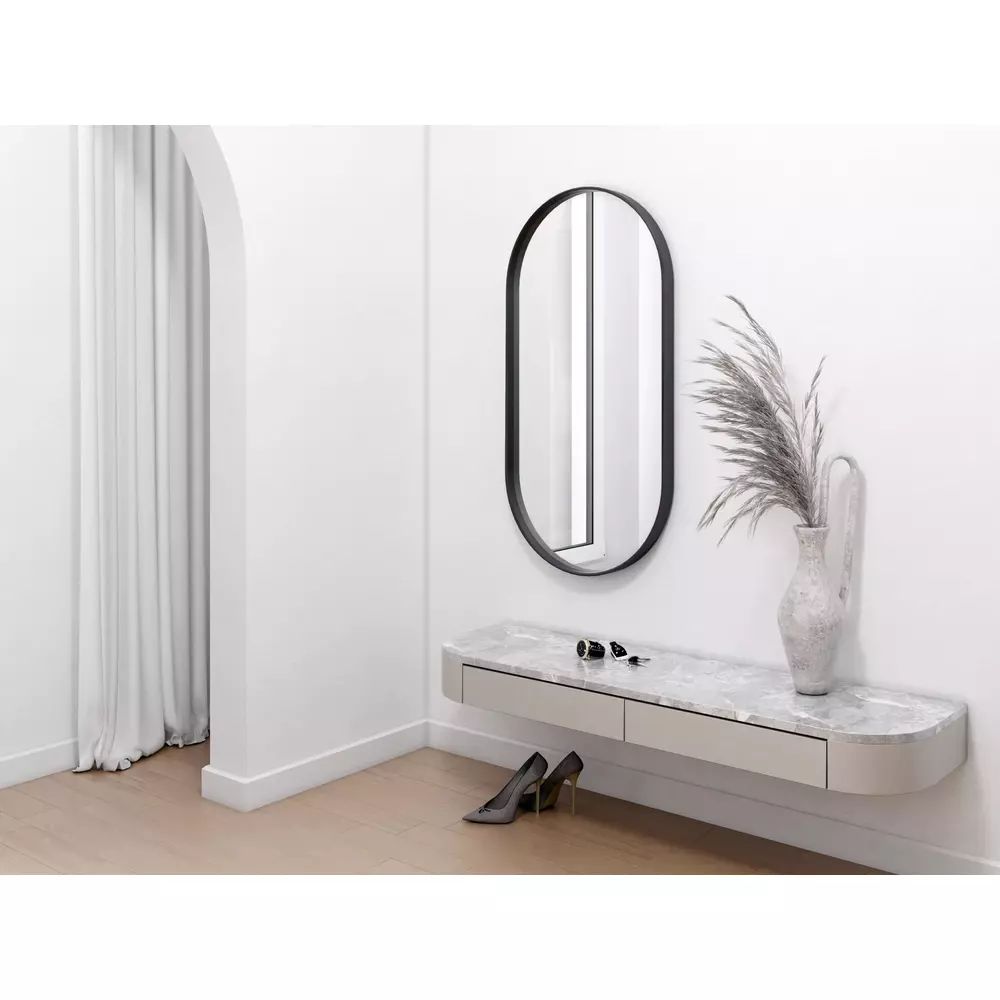 Oglinda ovala Dubiel Vitrum Tokio Black 50x100 cm