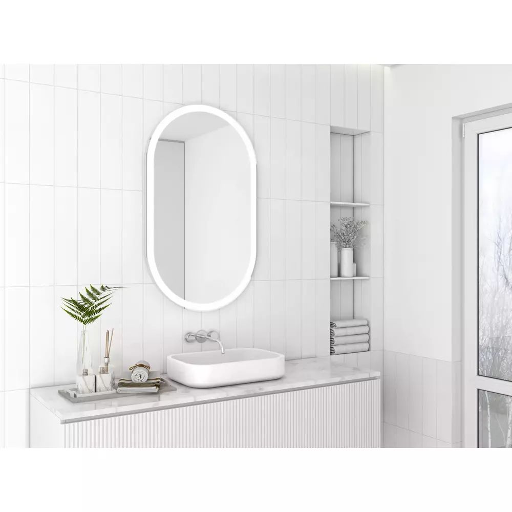 Oglinda ovala LED Dubiel Vitrum Cafe 60x100cm