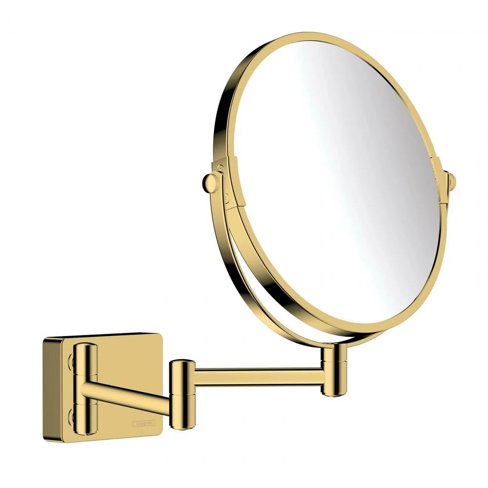 Oglinda pentru barbierit auriu Hansgrohe AddStoris