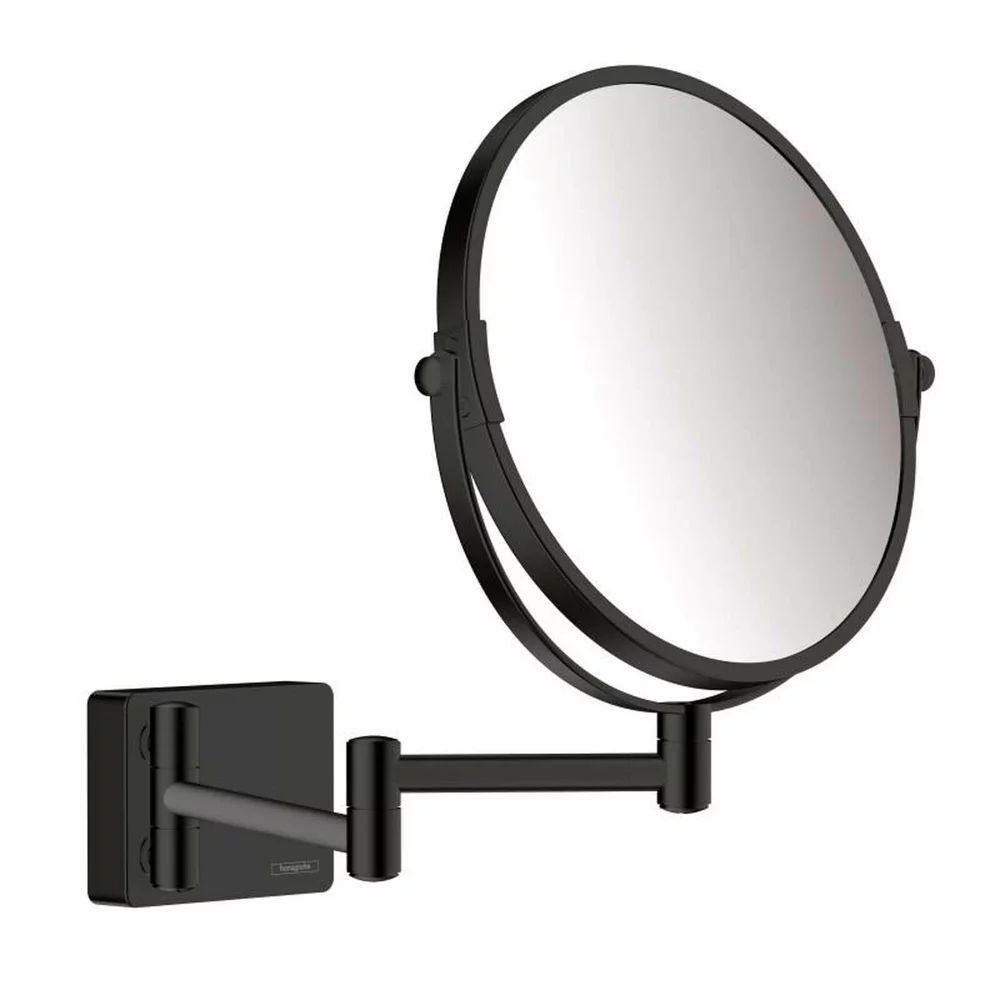 Oglinda pentru barbierit negru Hansgrohe AddStoris
