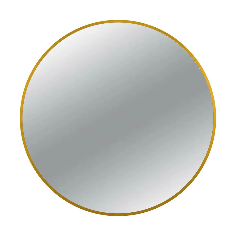 Oglinda rotunda Balneo Corina 100 cm cu rama aurie