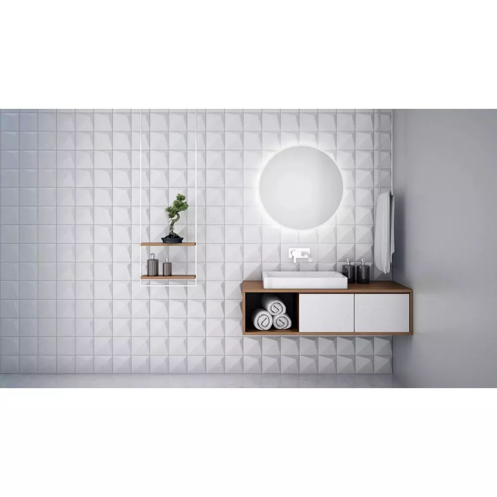 Oglinda rotunda LED Dubiel Vitrum Senso Kolo 70x70 cm