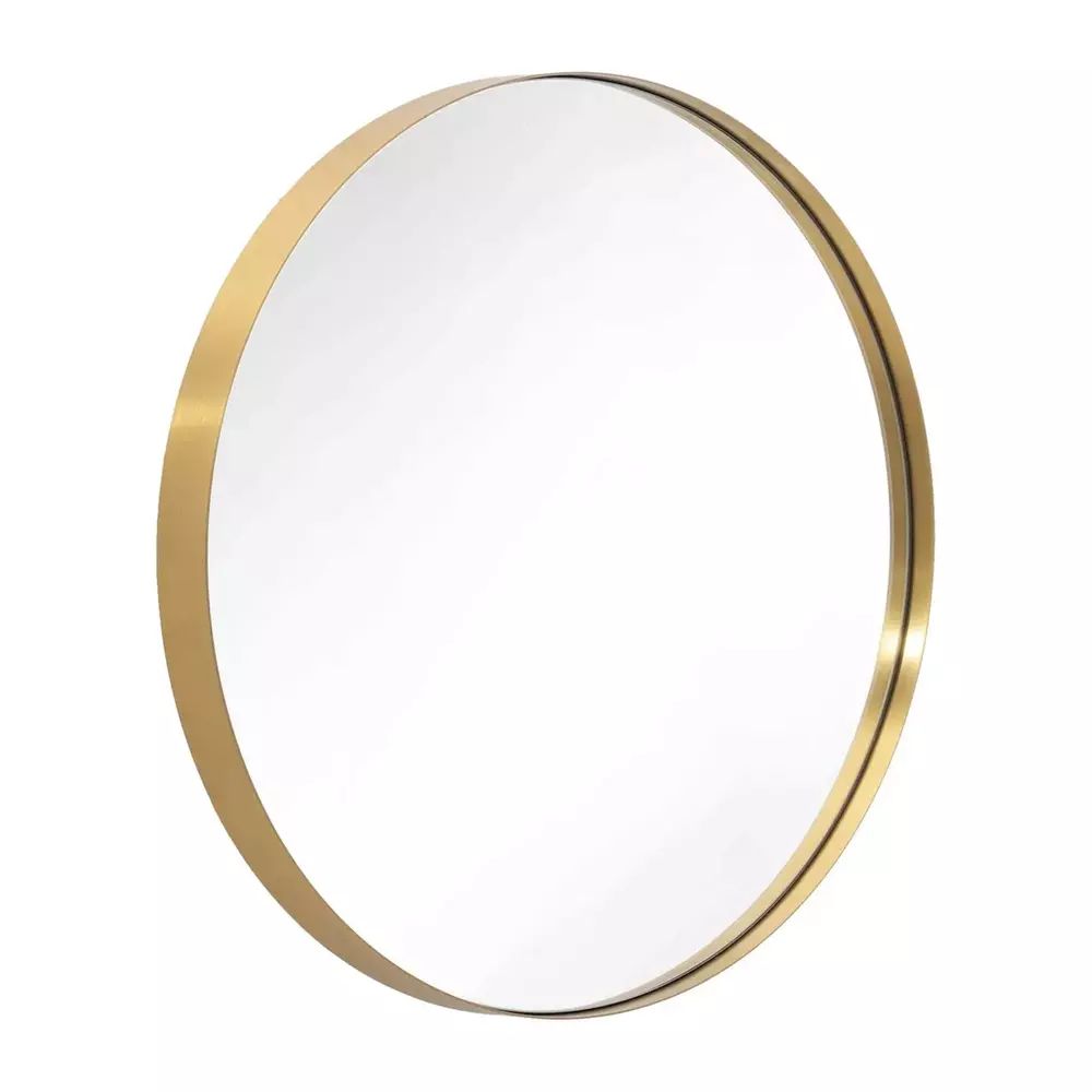 Oglinda rotunda Rea MR20G rama metalica aurie 60 cm