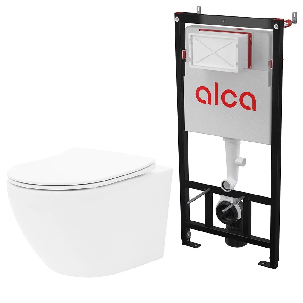 Pachet vas wc cu capac slim softclose si rezervor wc Alcadrain Sadromodul AM101/1120