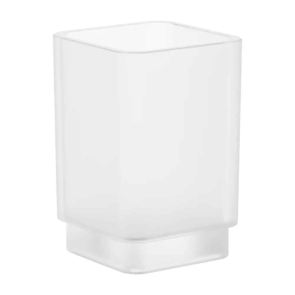 Pahar Grohe Selection Cube alb mat