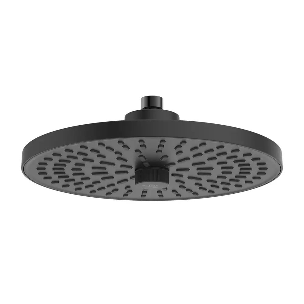 Palarie de dus rotunda din aluminiu Ideal Standard Alu+ negru mat 2 functii