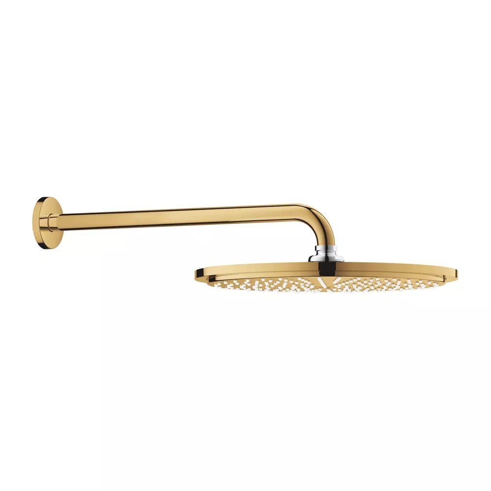 Palarie si brat de dus Grohe Rainshower Cosmopolitan 310 auriu lucios Cool Sunrise 1 functie