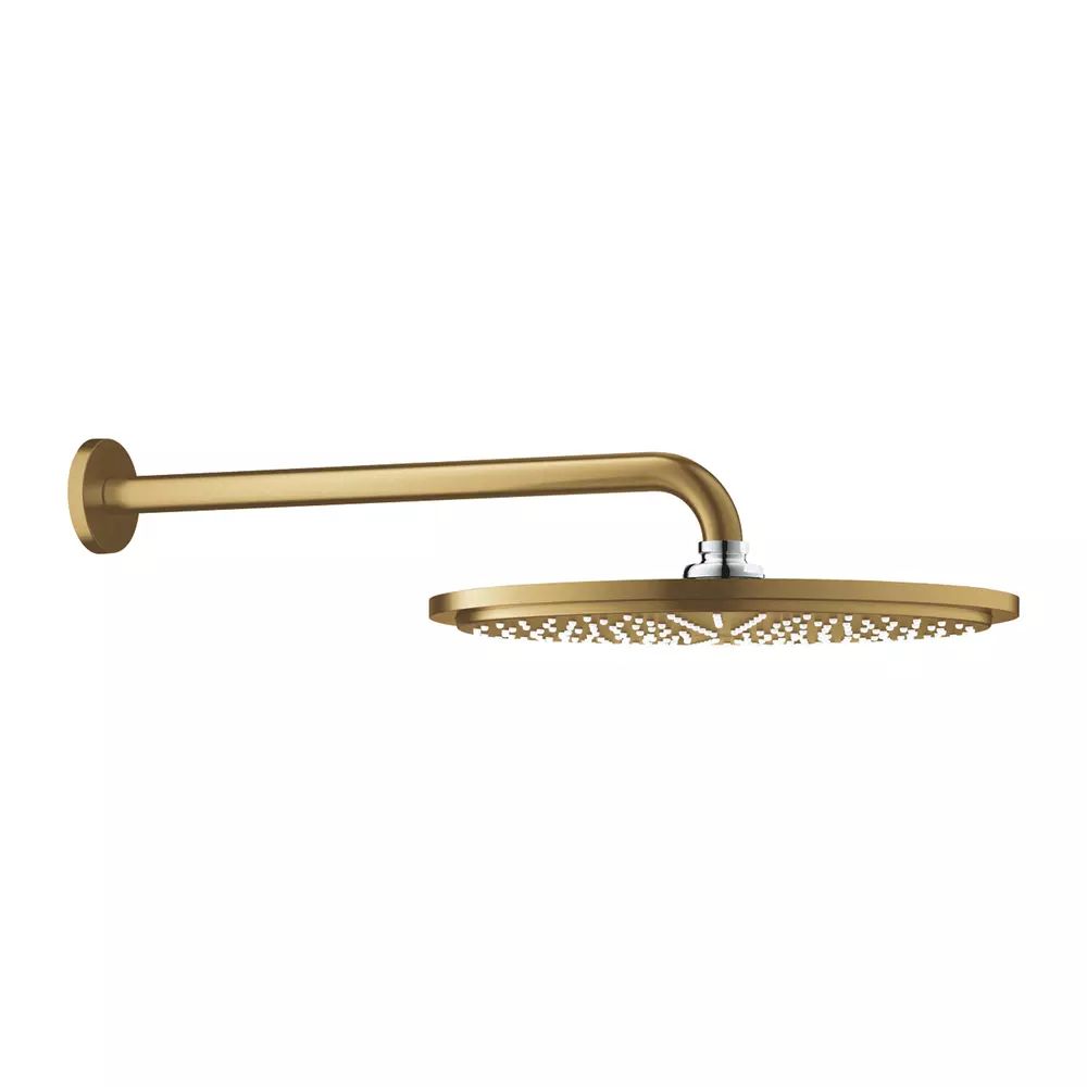 Palarie si brat de dus Grohe Rainshower Cosmopolitan 310 auriu periat Cool Sunrise 1 functie