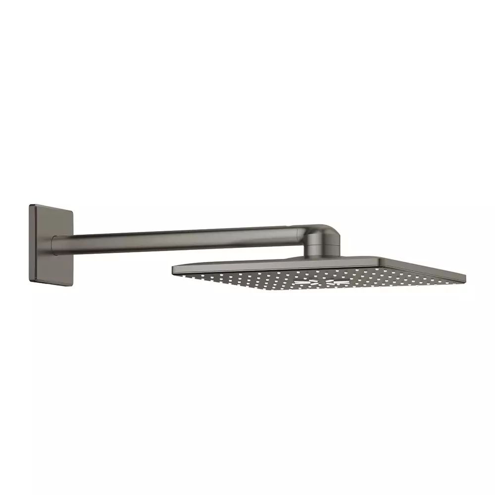 Palarie si brat de dus Grohe Rainshower Mono Cube 310 antracit periat Hard Graphite cu 2 functii