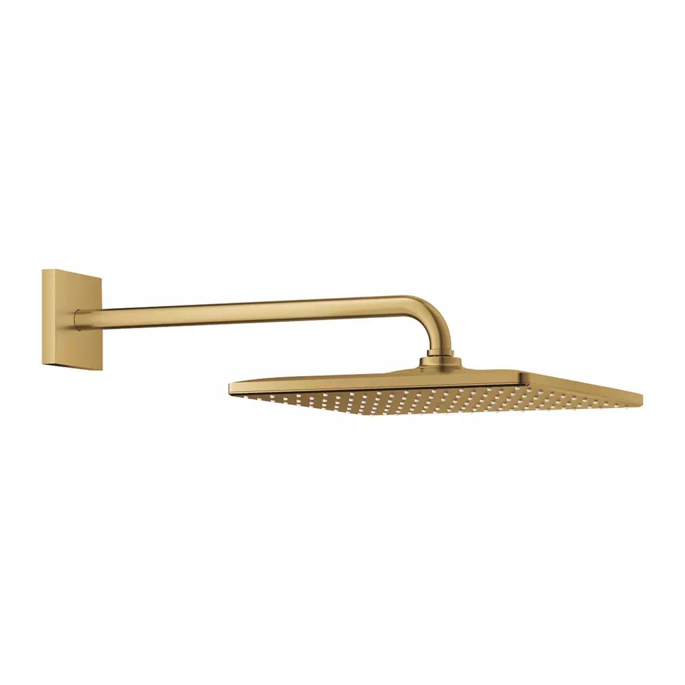 Palarie si brat de dus Grohe Rainshower Mono Cube 310 auriu periat Cool Sunrise 1 functie