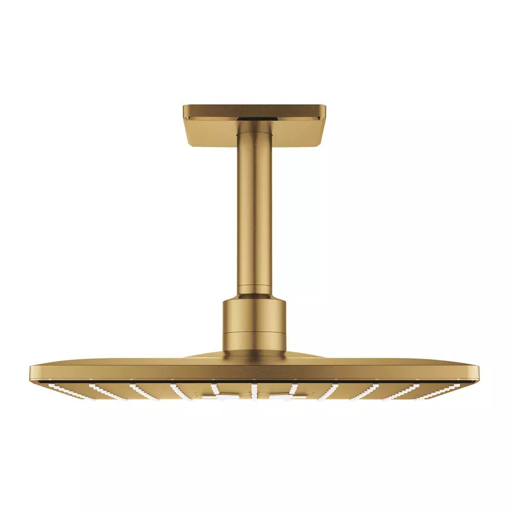 Palarie si brat de dus Grohe Rainshower Mono Cube 310 auriu periat Cool Sunrise 2 functii