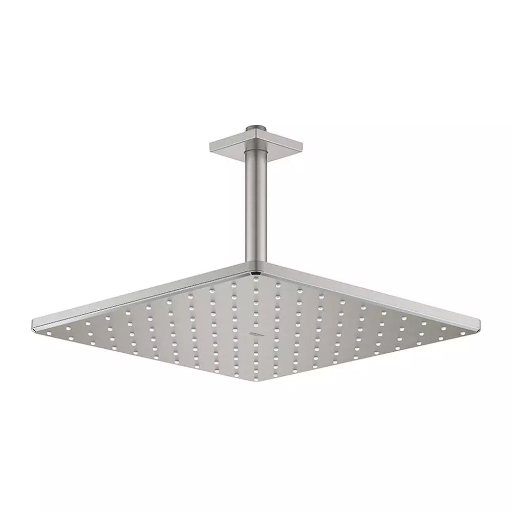 Palarie si brat de dus Grohe Rainshower Mono Cube 310 crom periat Supersteel cu 1 functie