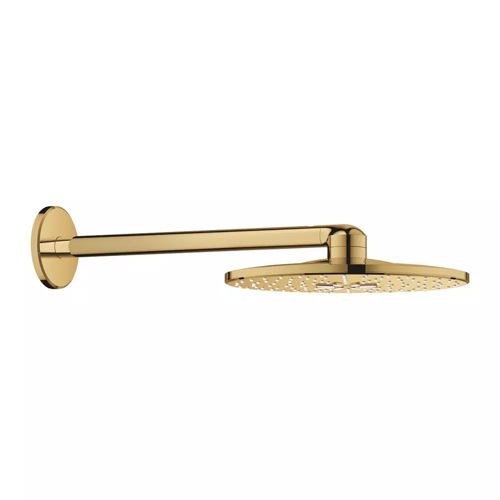 Palarie si brat de dus Grohe Rainshower SmartActive 310 auriu lucios Cool Sunrise cu 2 functii