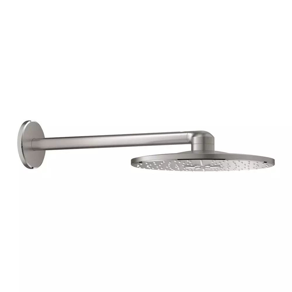 Palarie si brat de dus Grohe Rainshower SmartActive 310 crom periat Supersteel cu 2 functii