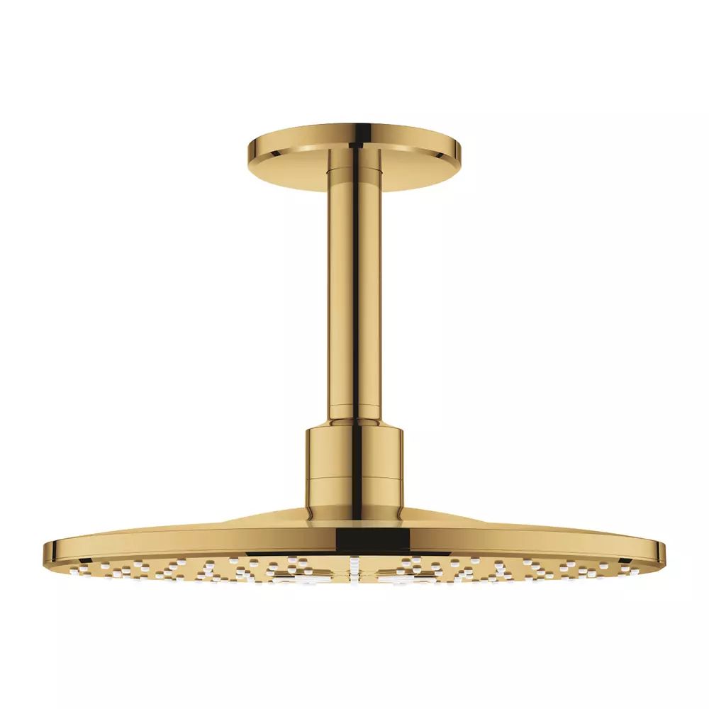 Palarie si brat de dus Grohe Rainshower SmartActive 310 cu 2 functii auriu lucios Cool Sunrise