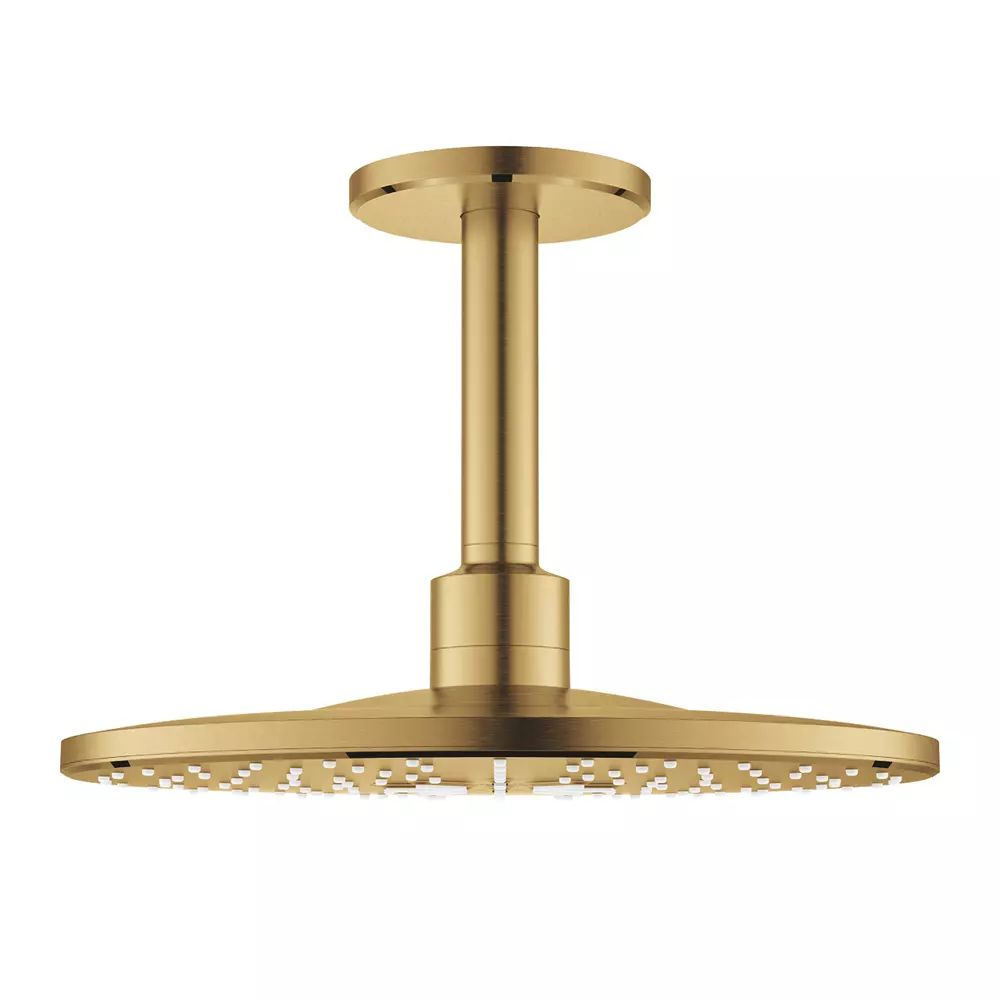Palarie si brat de dus Grohe Rainshower SmartActive 310 cu 2 functii auriu periat Cool Sunrise