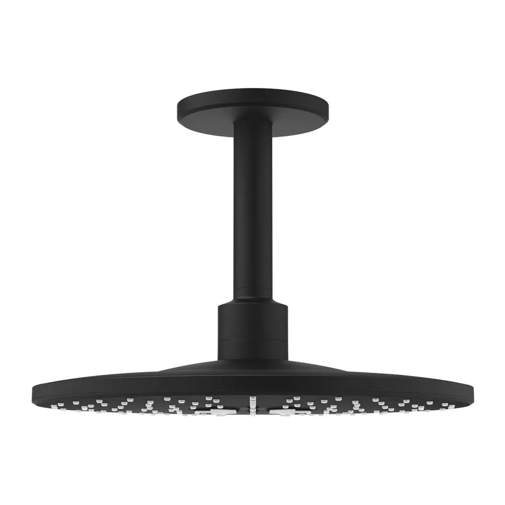 Palarie si brat de dus Grohe Rainshower SmartActive 310 cu 2 functii negru mat