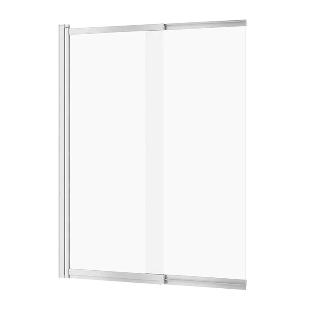 Paravan de cada culisant Cersanit Larga 115x140 cm sticla 5 mm crom