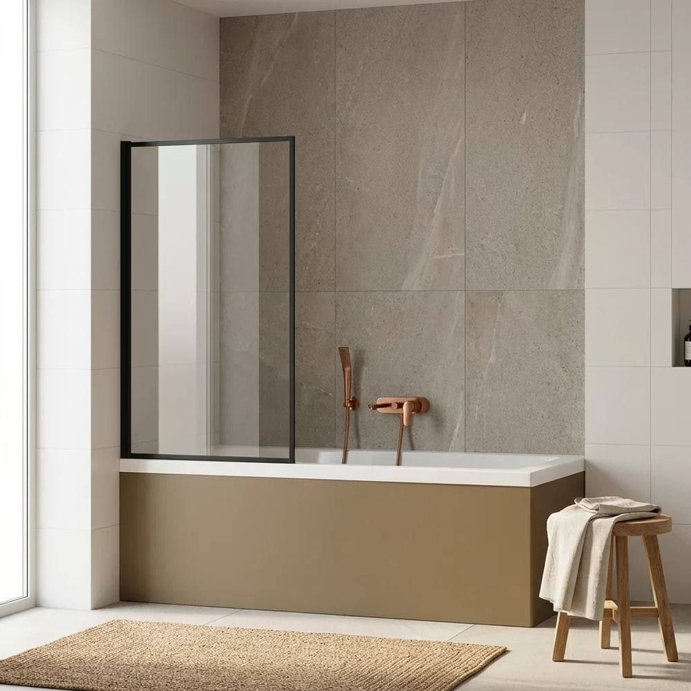 Paravan de cada negru Rune Borr 80x140 cm