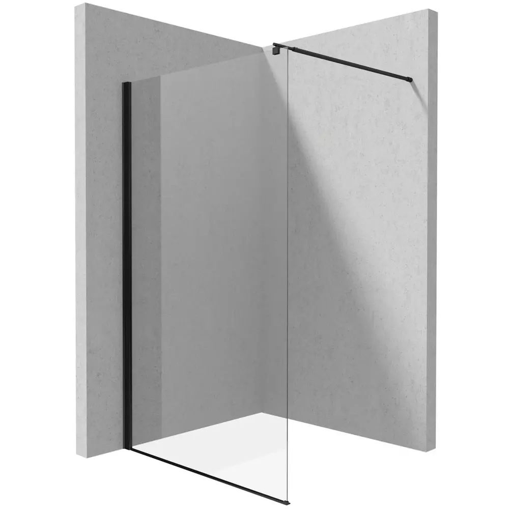 Paravan de dus Deante Kerria Plus negru 140x200 cm