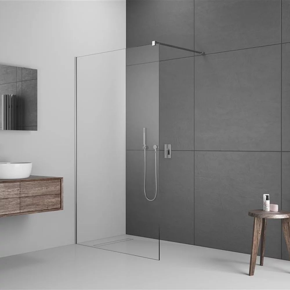 Paravan de dus tip Walk-in Radaway Modo New II crom-transparent 115 cm sticla securizata 8 mm