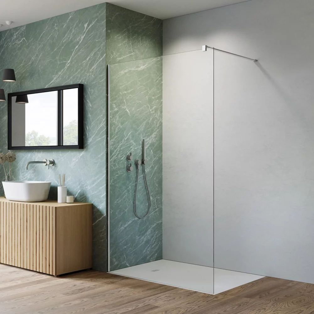 Paravan de dus tip Walk-in Radaway Nes crom-transparent 70 cm sticla securizata 6 mm