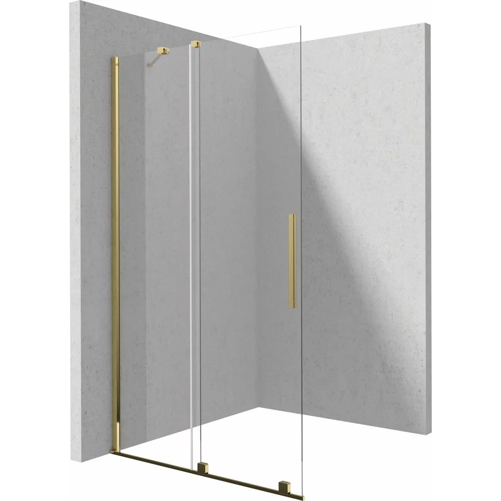 Paravan de dus Walk-in Deante Prizma auriu 120x195 cm