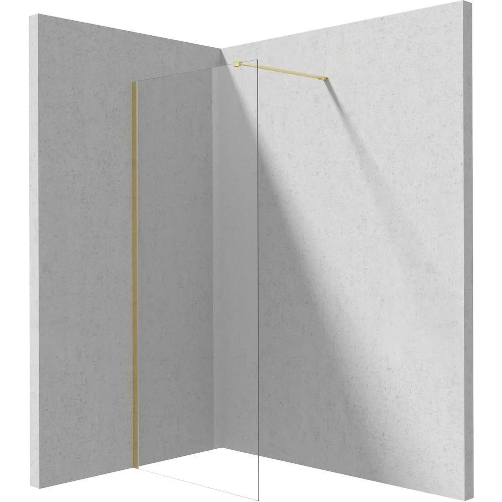 Paravan de dus Walk-in Deante Prizma auriu periat 90x195 cm