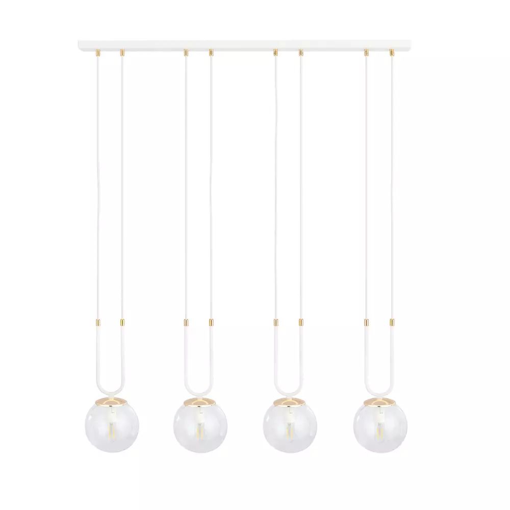 Pendul Emibig Glam 4 alb/transparent