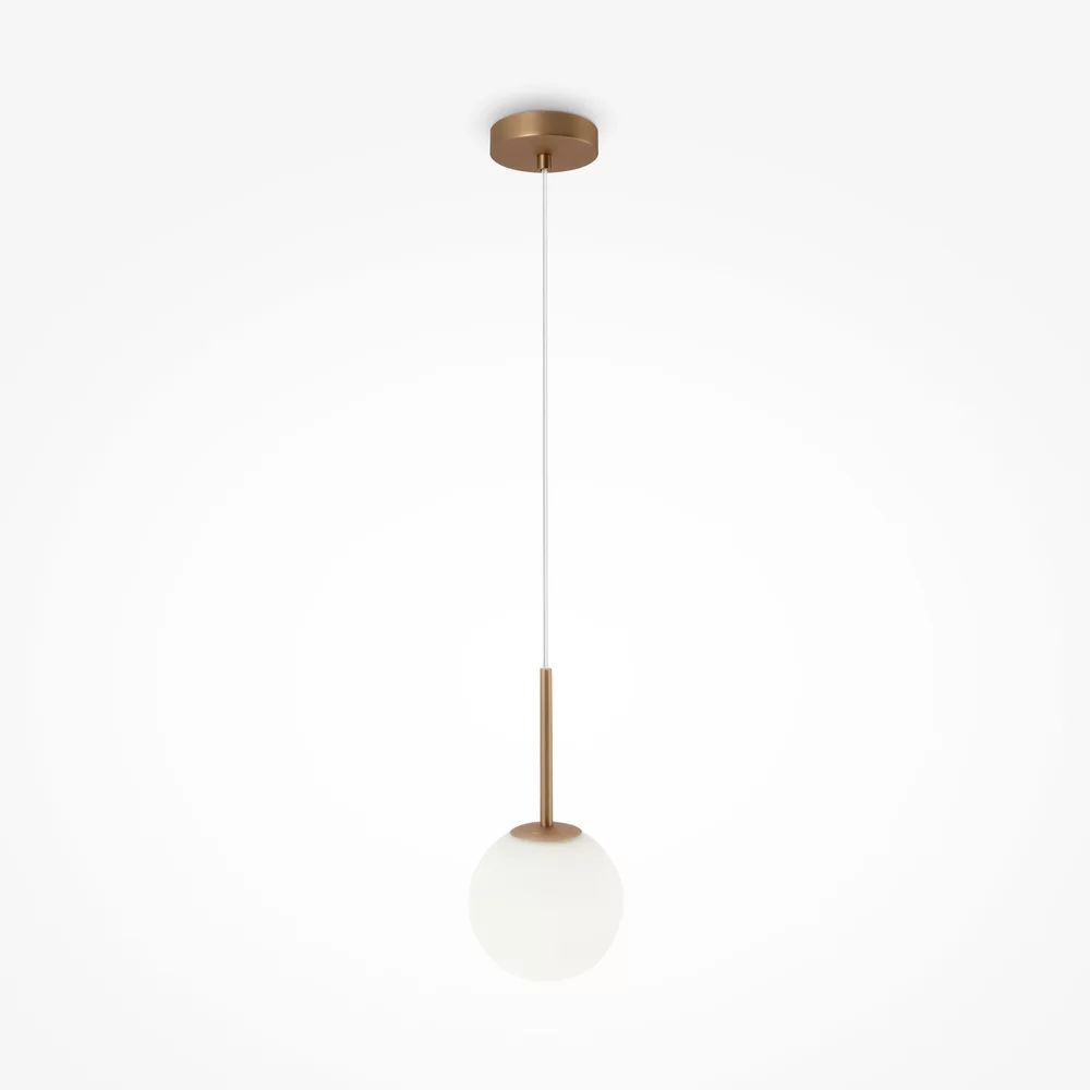 Pendul Maytoni Basic form auriu/alb 1 bec 21 x 30 cm