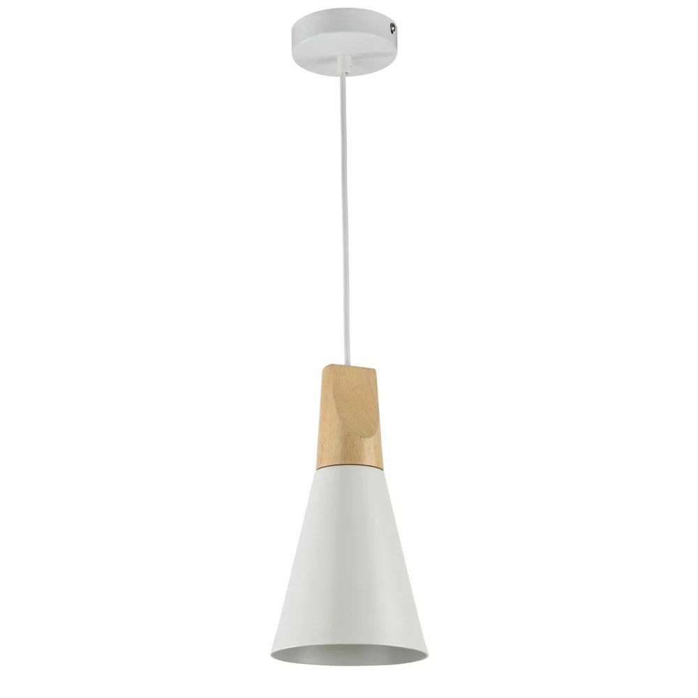 Pendul Maytoni Bicones alb/alb 1 bec 21.5 x 27 cm