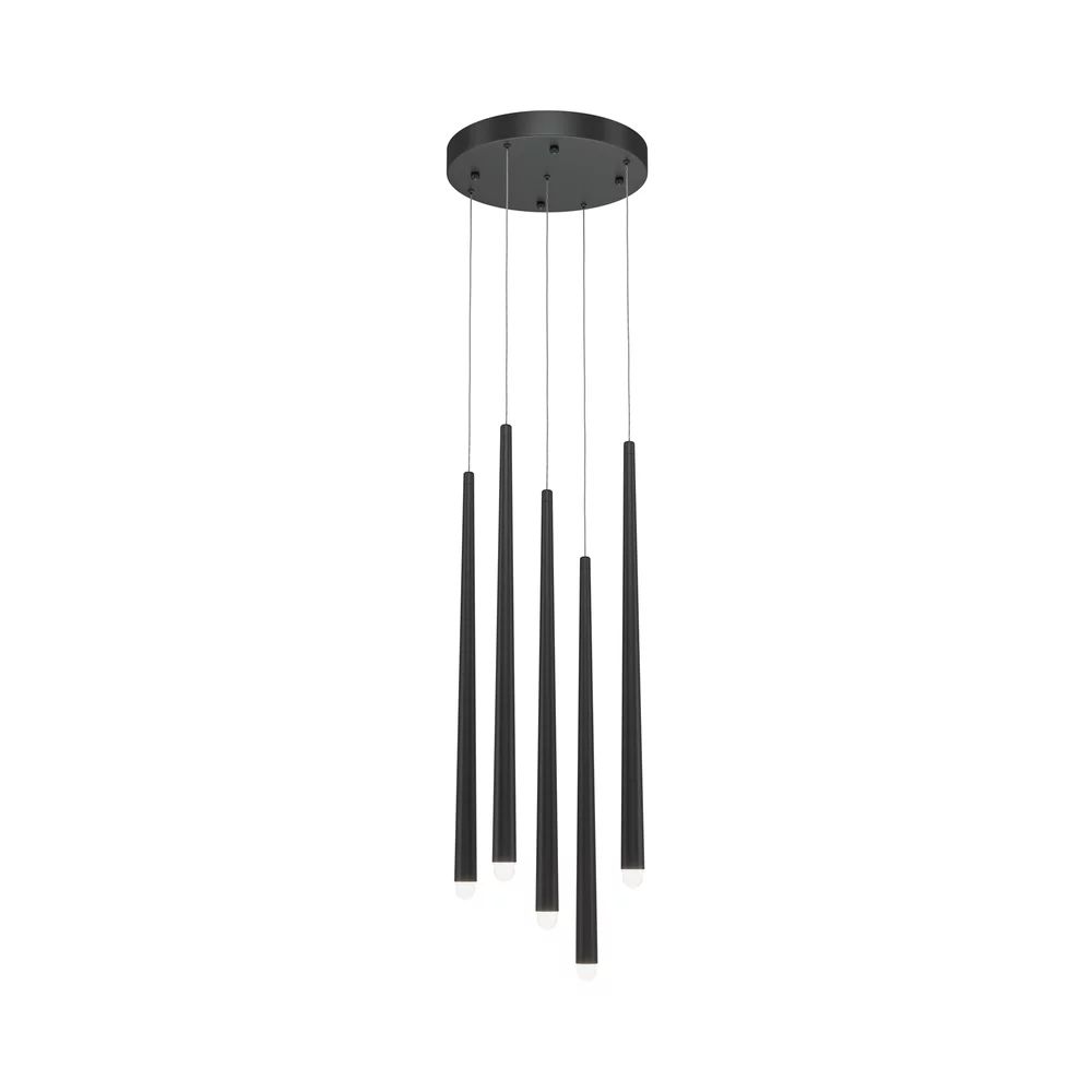 Pendul Maytoni Cascade negru LED x 5