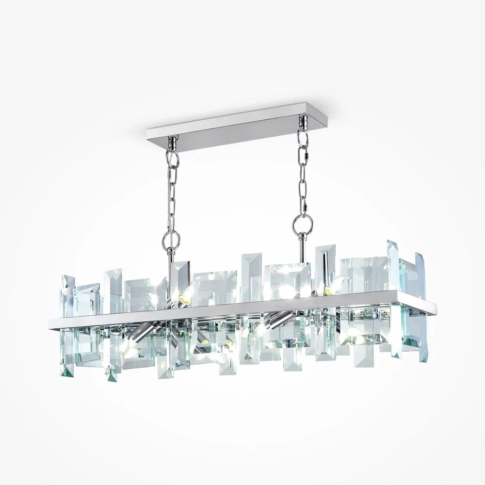Pendul Maytoni Cerezo crom/transparent 8 becuri