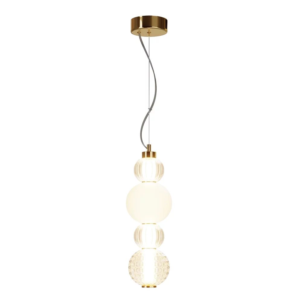 Pendul Maytoni Collar auriu/auriu LED 22.5 x 55.5 cm