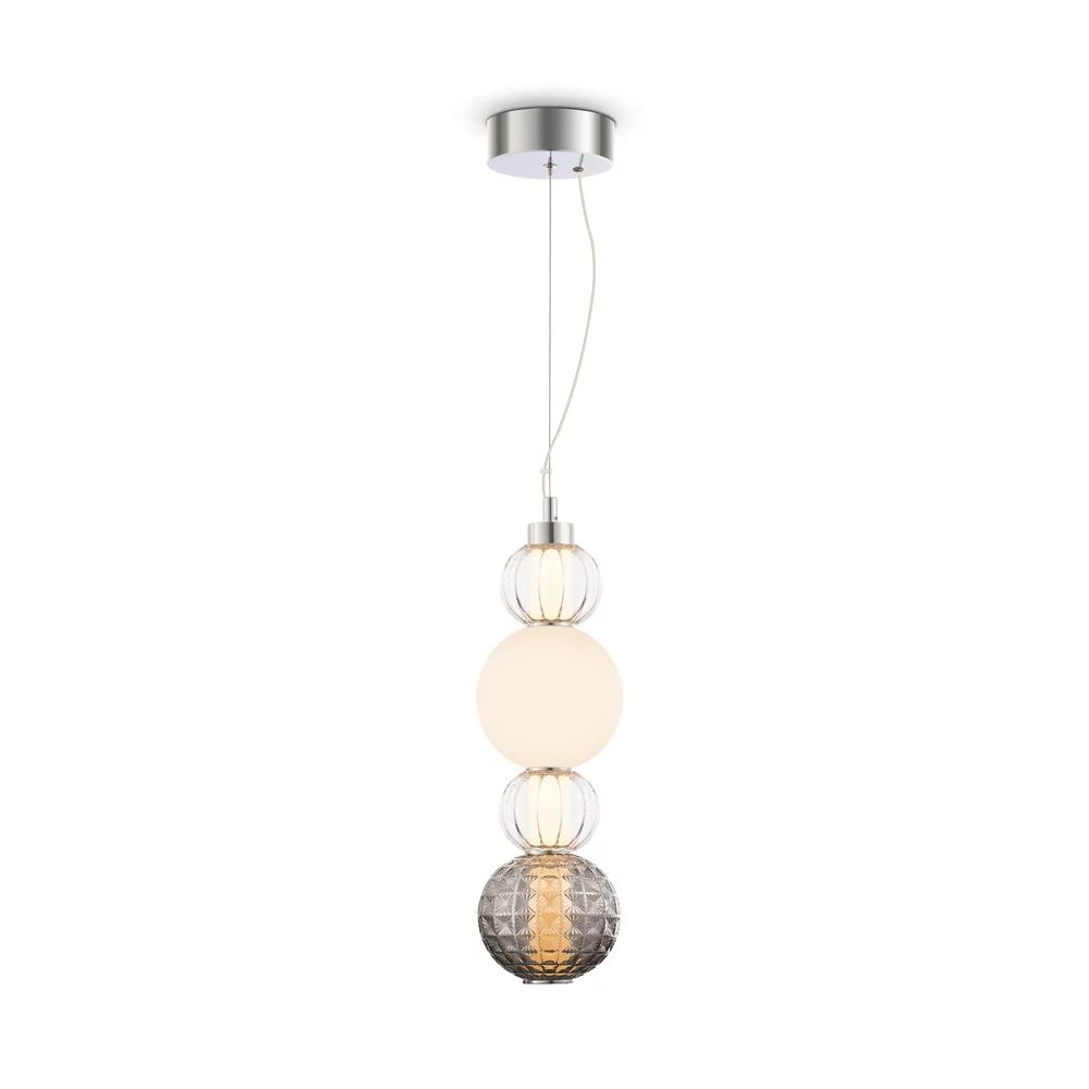 Pendul Maytoni Collar crom/transparent LED