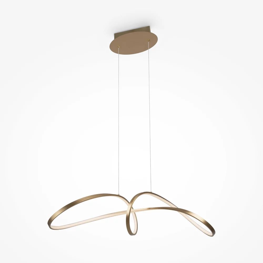 Pendul Maytoni Curve auriu/auriu LED