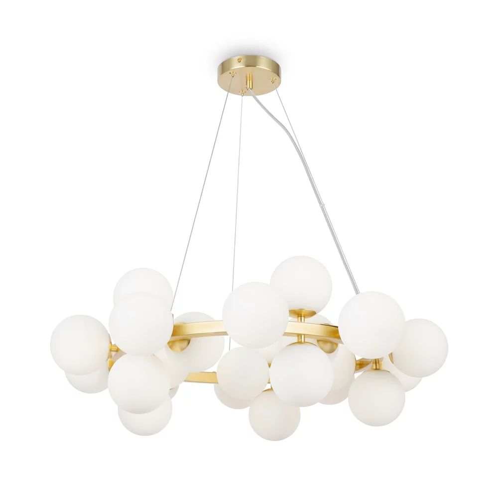 Pendul Maytoni Dallas auriu/alb 25 becuri 28.5 x 61 cm
