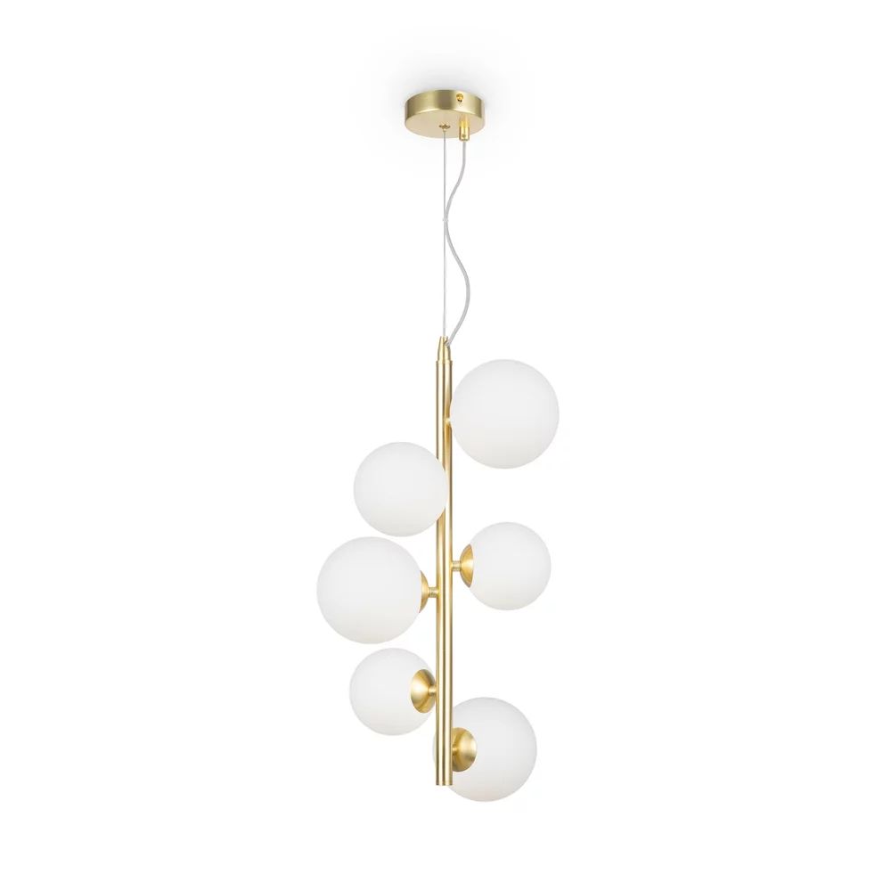 Pendul Maytoni Dallas auriu/alb 6 becuri