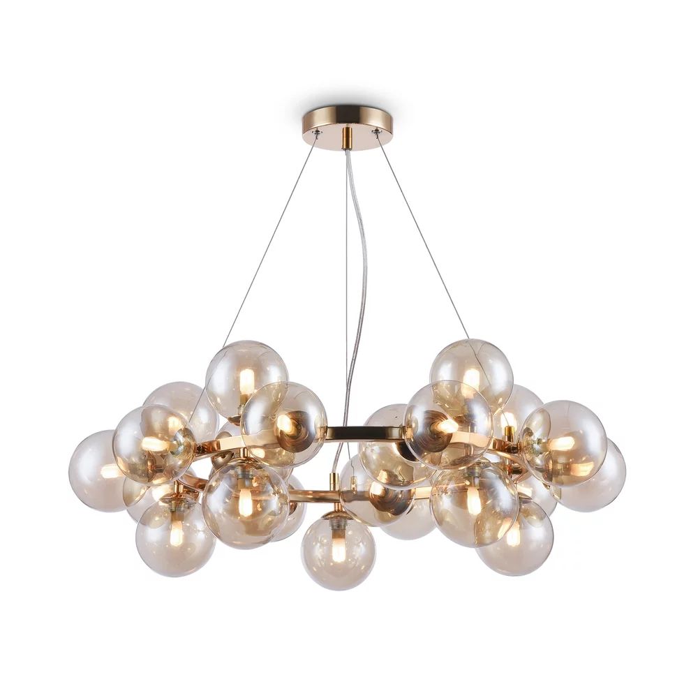 Pendul Maytoni Dallas auriu/galben 25 becuri 29.5 x 62.5 cm