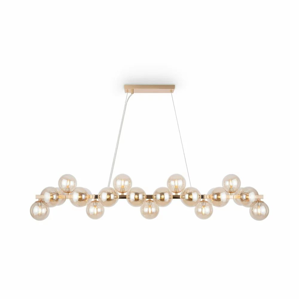 Pendul Maytoni Dallas auriu/galben 25 becuri 41.5 x 16 cm