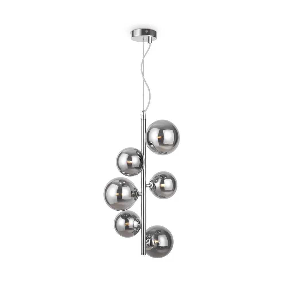 Pendul Maytoni Dallas crom/gri 6 becuri
