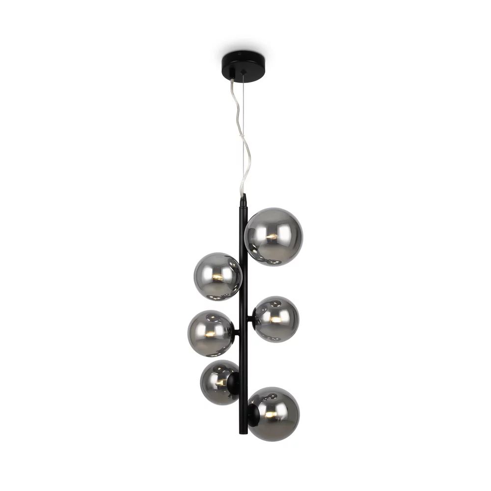 Pendul Maytoni Dallas negru/gri 6 becuri