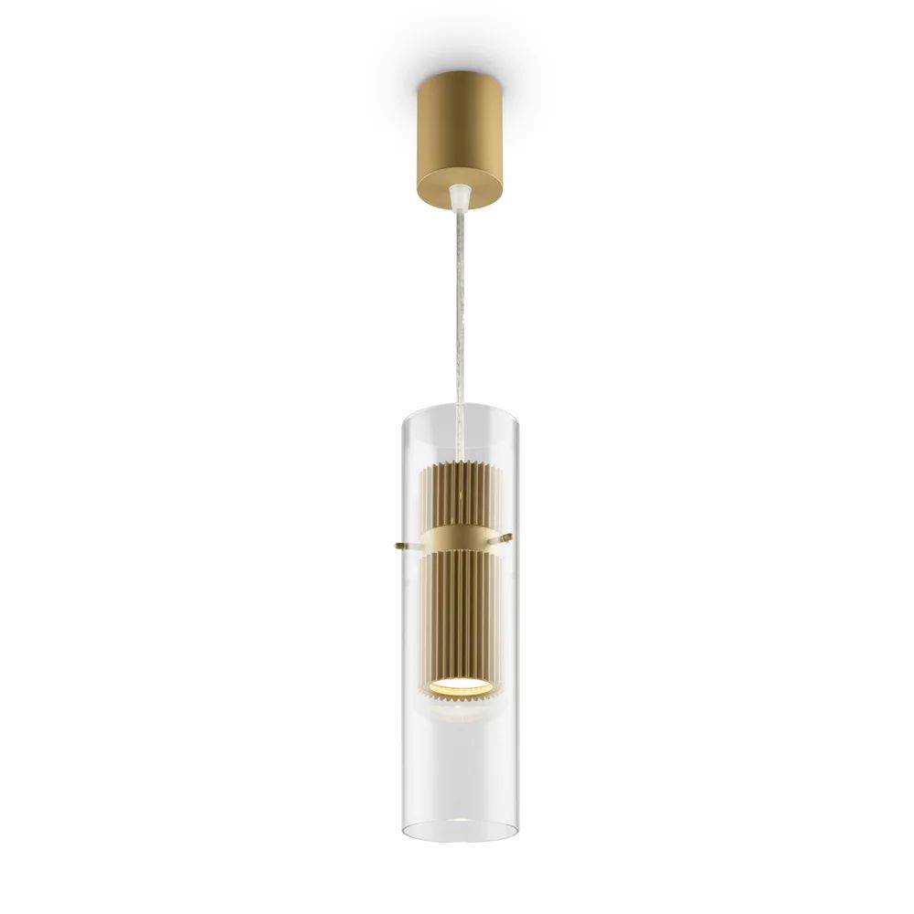 Pendul Maytoni Dynamics auriu/transparent 1 bec
