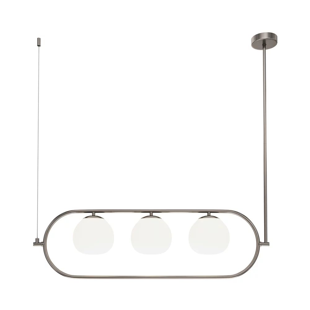 Pendul Maytoni Erich nichel/alb 3 becuri