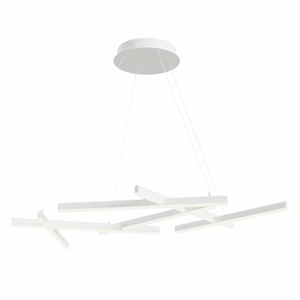 Pendul Maytoni Line alb LED x 6