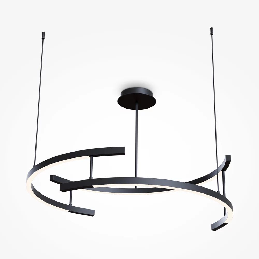 Pendul Maytoni Line negru 3 becuri MOD054PLL52B3K