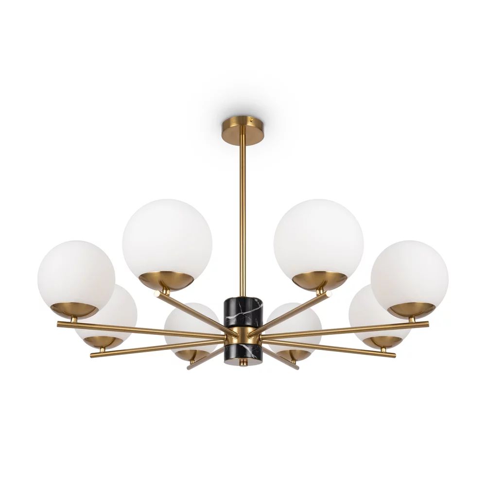 Pendul Maytoni marble alama/alb 8 becuri
