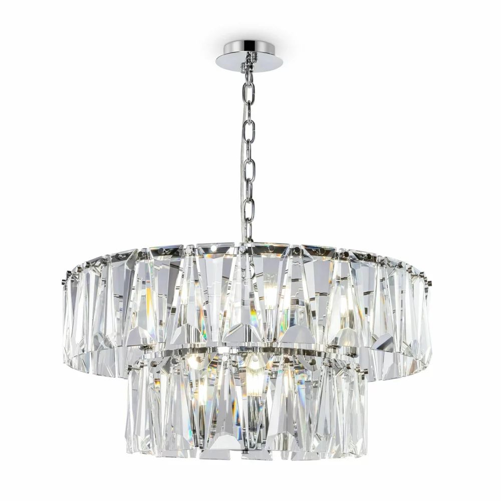 Pendul Maytoni Puntes crom/transparent 12 becuri